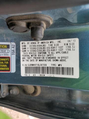 Photo 11 VIN: 5J6RM4H71DL067306 - HONDA CR-V EXL 