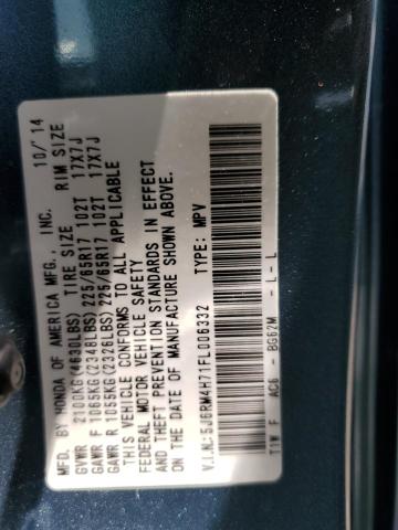 Photo 12 VIN: 5J6RM4H71FL006332 - HONDA CRV 