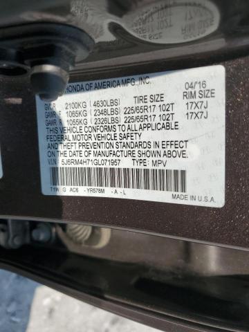 Photo 12 VIN: 5J6RM4H71GL071957 - HONDA CR-V EXL 