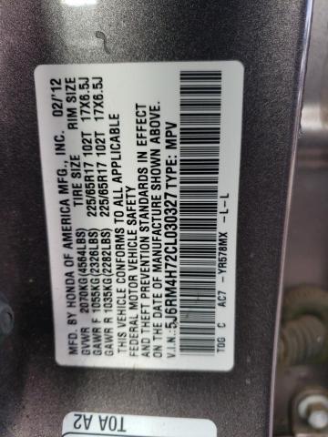 Photo 11 VIN: 5J6RM4H72CL030327 - HONDA CRV 