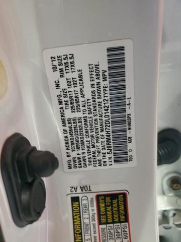 Photo 13 VIN: 5J6RM4H72DL014212 - HONDA CR-V EXL 