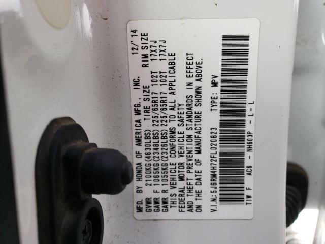 Photo 11 VIN: 5J6RM4H72FL020823 - HONDA CRV 