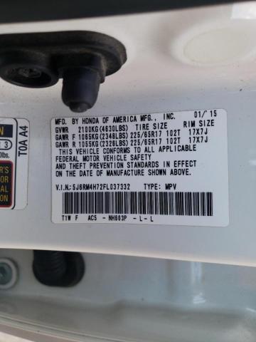 Photo 9 VIN: 5J6RM4H72FL037332 - HONDA CR-V EXL 