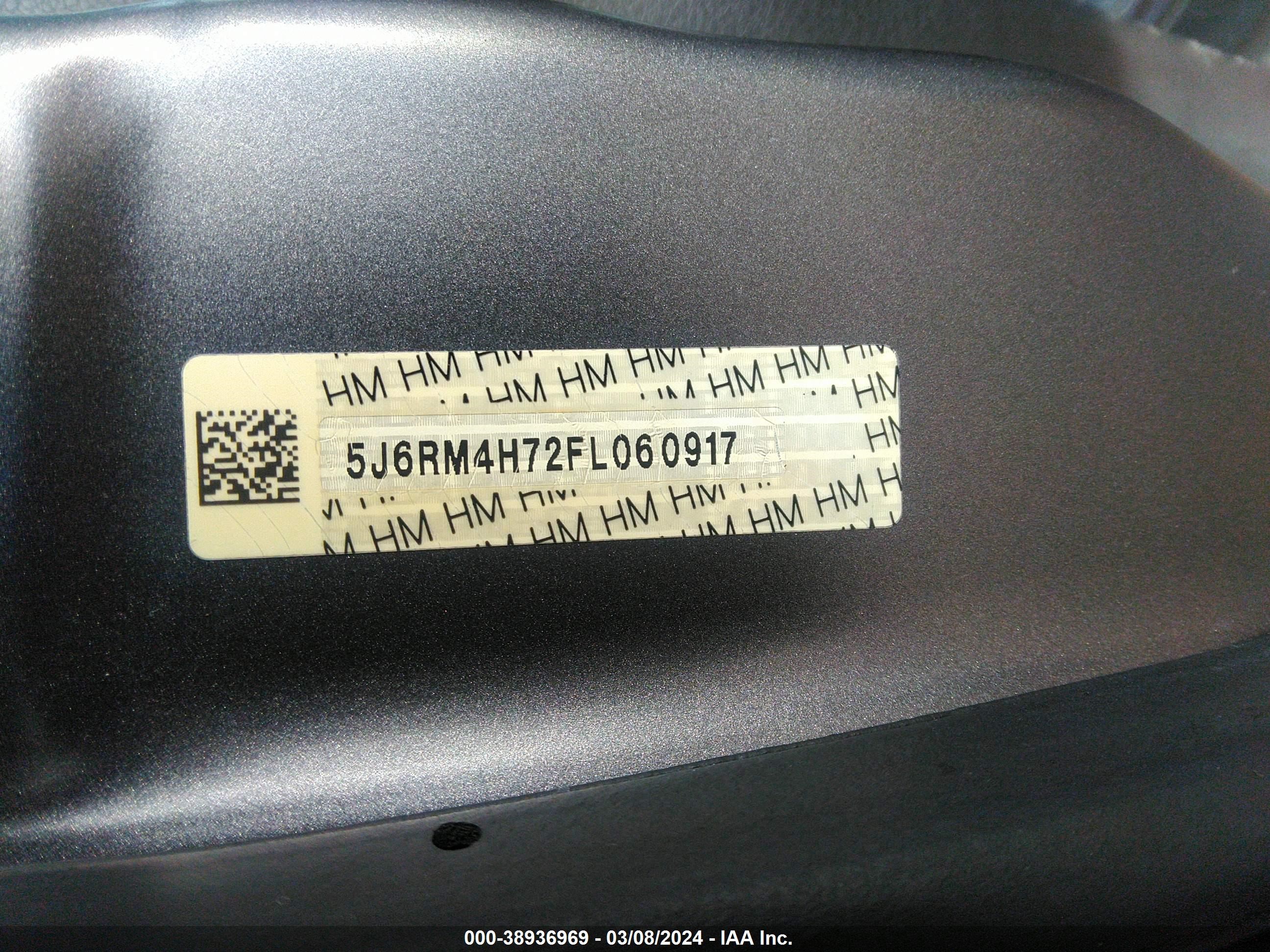 Photo 8 VIN: 5J6RM4H72FL060917 - HONDA CR-V 