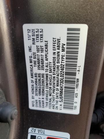 Photo 13 VIN: 5J6RM4H73DL022402 - HONDA CRV 