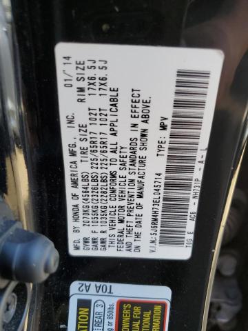 Photo 11 VIN: 5J6RM4H73EL045714 - HONDA CR-V EXL 