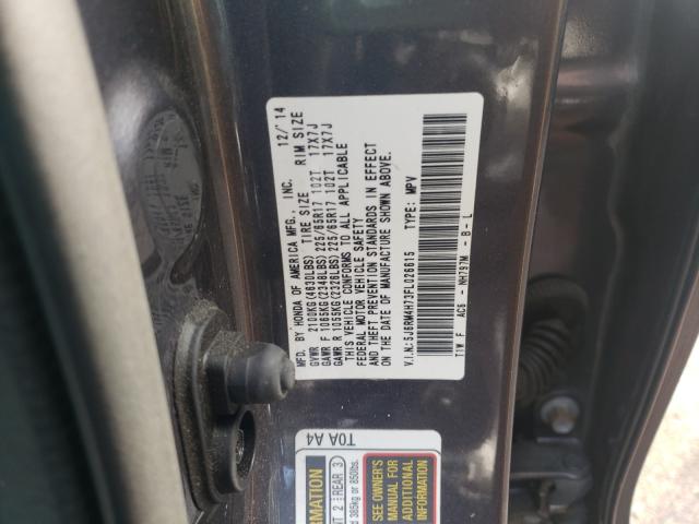 Photo 9 VIN: 5J6RM4H73FL026615 - HONDA CR-V EXL 