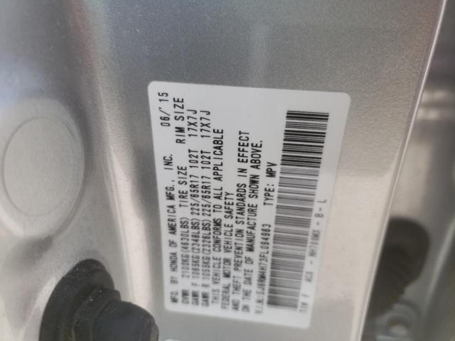 Photo 9 VIN: 5J6RM4H73FL094963 - HONDA CR-V EXL 