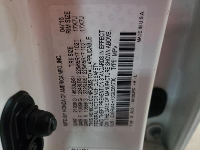 Photo 12 VIN: 5J6RM4H73GL066730 - HONDA CR-V EXL 