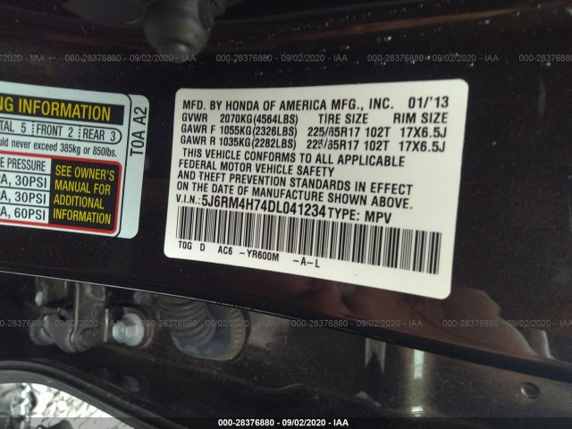 Photo 8 VIN: 5J6RM4H74DL041234 - HONDA CR-V 