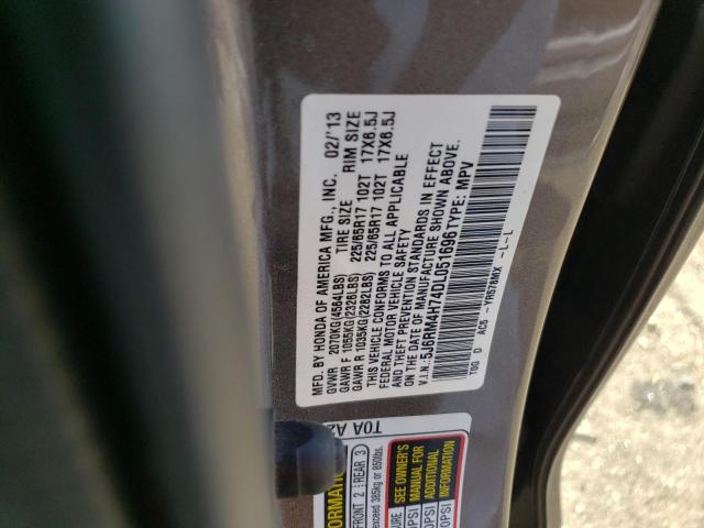 Photo 12 VIN: 5J6RM4H74DL051696 - HONDA CR-V EXL 