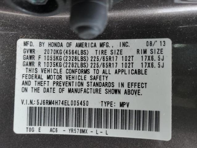 Photo 11 VIN: 5J6RM4H74EL005450 - HONDA CRV 