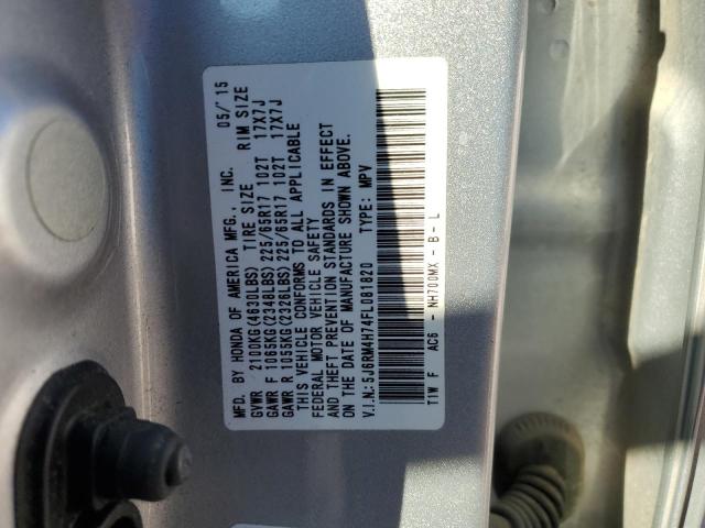 Photo 13 VIN: 5J6RM4H74FL081820 - HONDA CR-V EXL 