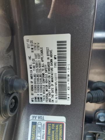 Photo 9 VIN: 5J6RM4H74FL102777 - HONDA CR-V EXL 