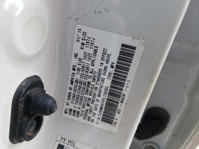 Photo 9 VIN: 5J6RM4H74FL108093 - HONDA CR-V EXL 