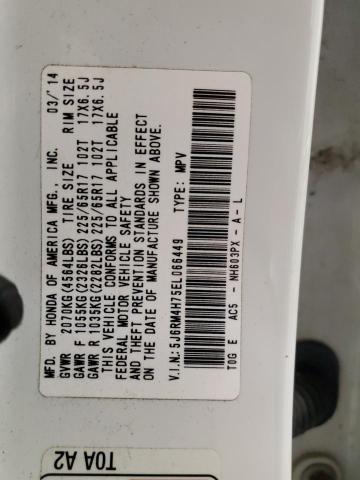 Photo 12 VIN: 5J6RM4H75EL066449 - HONDA CRV 