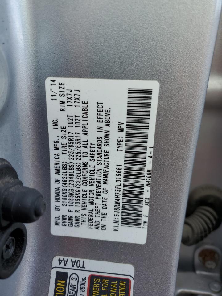 Photo 12 VIN: 5J6RM4H75FL015681 - HONDA CR-V 