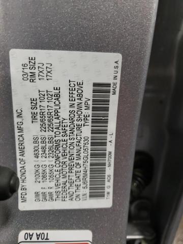 Photo 12 VIN: 5J6RM4H75GL057530 - HONDA CRV 