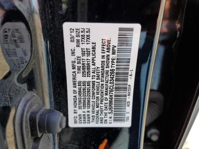 Photo 12 VIN: 5J6RM4H76CL034266 - HONDA CR-V EXL 