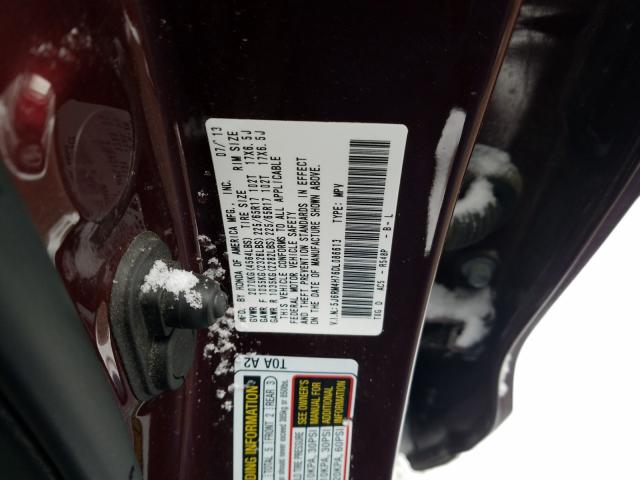 Photo 9 VIN: 5J6RM4H76DL086613 - HONDA CR-V EXL 