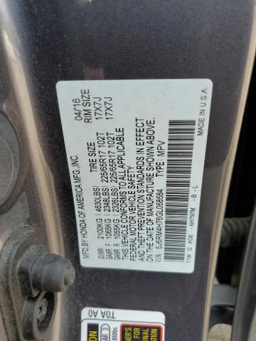 Photo 13 VIN: 5J6RM4H76GL068584 - HONDA CR-V EXL 