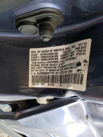 Photo 9 VIN: 5J6RM4H77CL017279 - HONDA CR-V EXL 