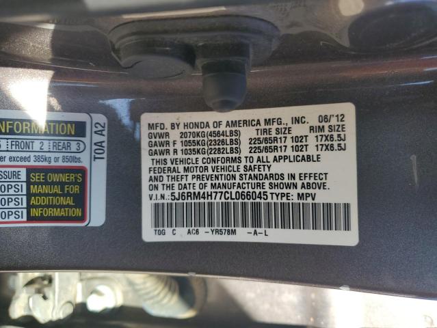 Photo 12 VIN: 5J6RM4H77CL066045 - HONDA CRV 