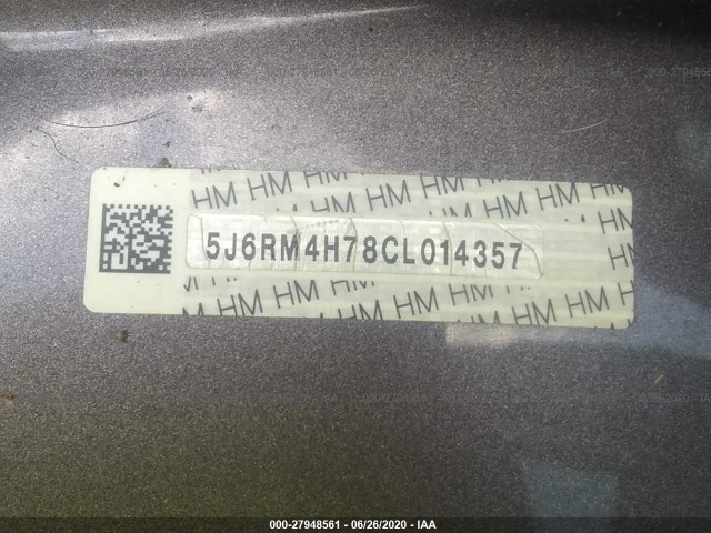 Photo 8 VIN: 5J6RM4H78CL014357 - HONDA CR-V 