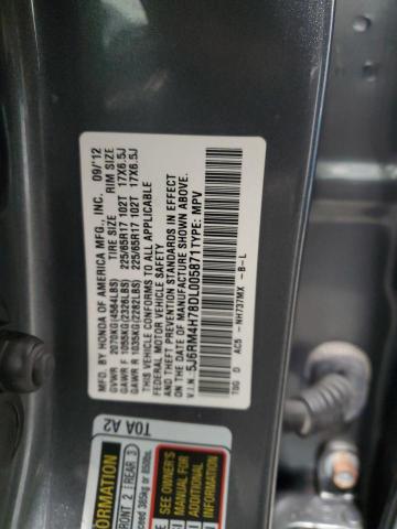 Photo 11 VIN: 5J6RM4H78DL005871 - HONDA CR-V EXL 