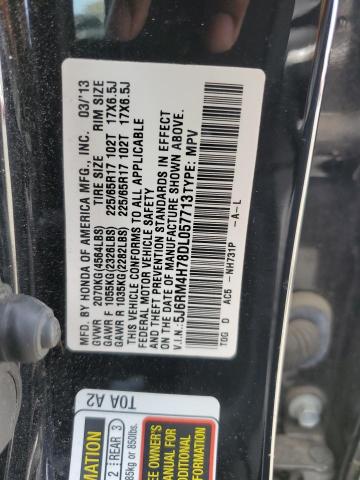 Photo 11 VIN: 5J6RM4H78DL057713 - HONDA CRV 