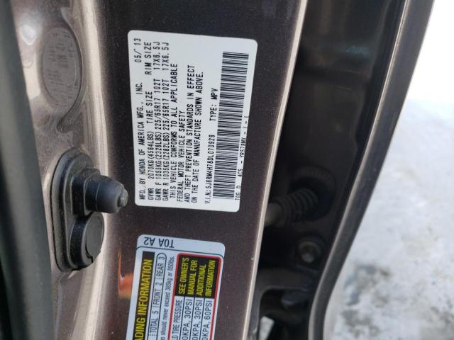 Photo 9 VIN: 5J6RM4H78DL070929 - HONDA CR-V EXL 