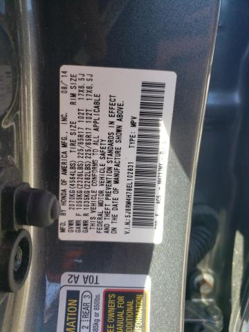 Photo 12 VIN: 5J6RM4H78EL102831 - HONDA CRV 