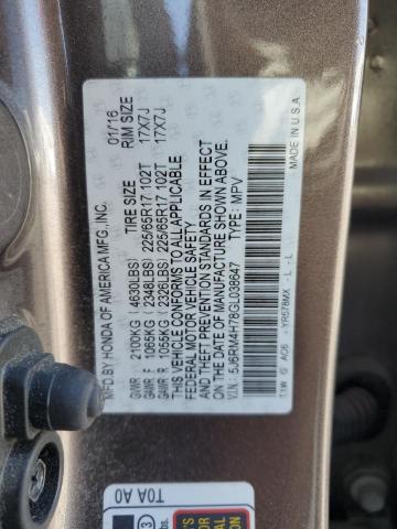 Photo 12 VIN: 5J6RM4H78GL038647 - HONDA CRV 