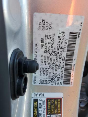 Photo 12 VIN: 5J6RM4H78GL042522 - HONDA CR-V EXL 