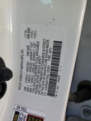 Photo 9 VIN: 5J6RM4H78GL135363 - HONDA CR-V EXL 