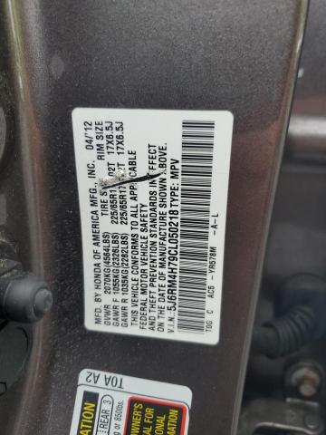 Photo 12 VIN: 5J6RM4H79CL050218 - HONDA CRV 