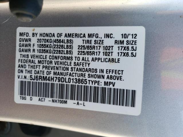 Photo 12 VIN: 5J6RM4H79DL013865 - HONDA CRV 