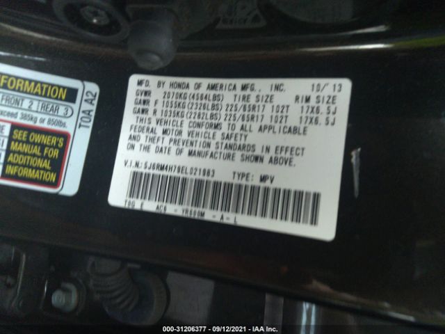 Photo 8 VIN: 5J6RM4H79EL021983 - HONDA CR-V 