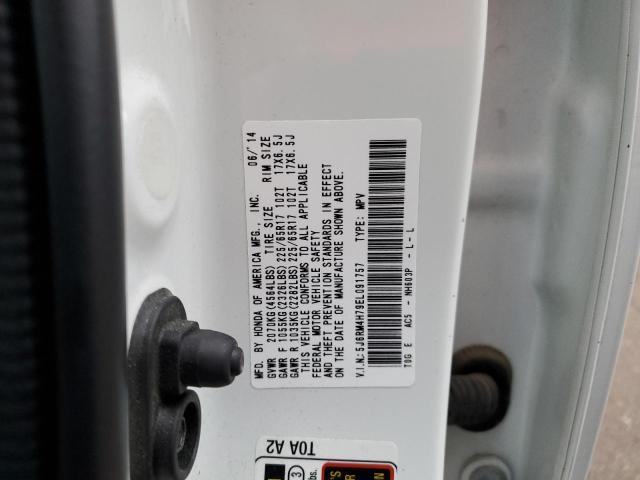 Photo 12 VIN: 5J6RM4H79EL091757 - HONDA CR-V EXL 