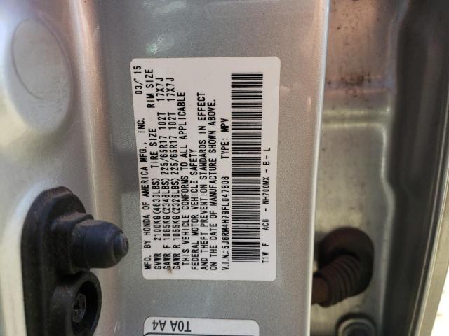 Photo 12 VIN: 5J6RM4H79FL047808 - HONDA CRV 