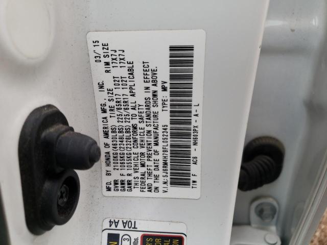 Photo 11 VIN: 5J6RM4H79FL052345 - HONDA CR-V EXL 