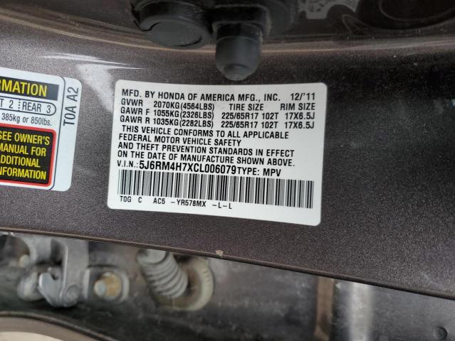 Photo 11 VIN: 5J6RM4H7XCL006079 - HONDA CR-V EXL 