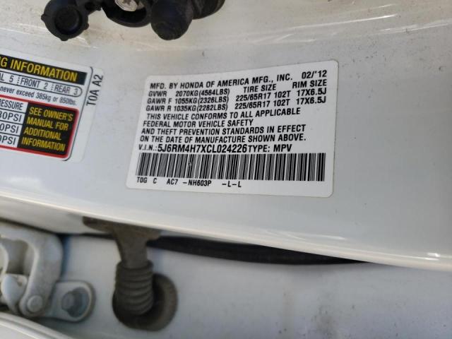 Photo 9 VIN: 5J6RM4H7XCL024226 - HONDA CR-V EXL 