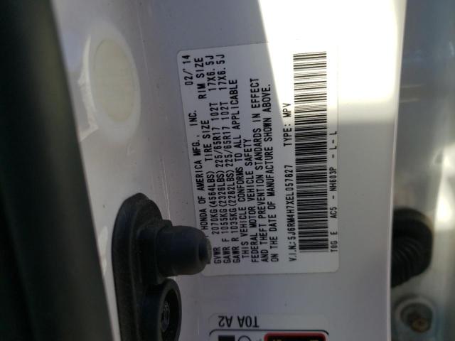 Photo 9 VIN: 5J6RM4H7XEL057827 - HONDA CR-V EXL 