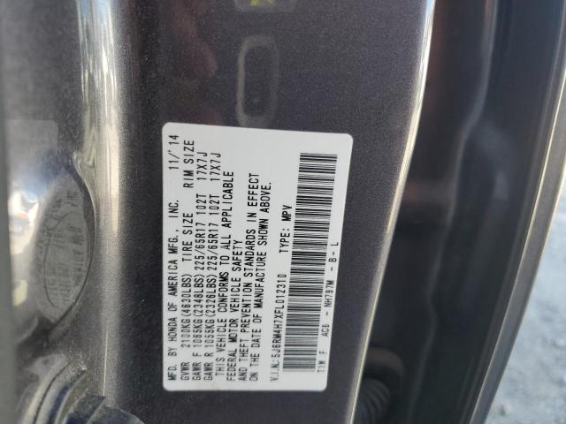 Photo 12 VIN: 5J6RM4H7XFL012310 - HONDA CRV 