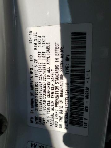 Photo 13 VIN: 5J6RM4H7XFL124119 - HONDA CR-V EXL 