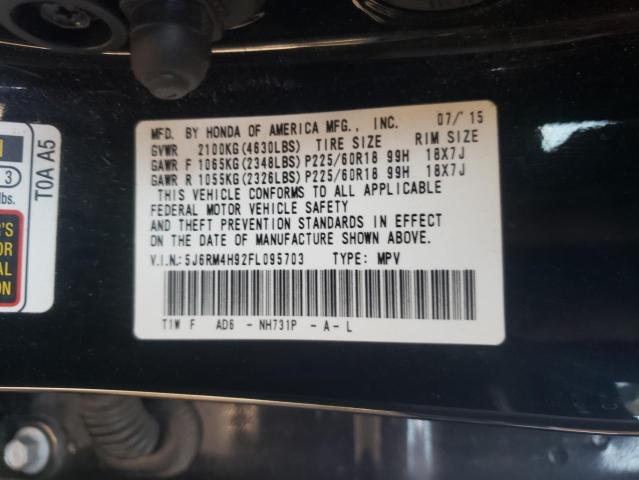 Photo 9 VIN: 5J6RM4H92FL095703 - HONDA CR-V TOURI 