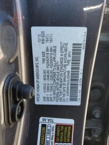 Photo 12 VIN: 5J6RM4H92GL009498 - HONDA CR-V TOURI 