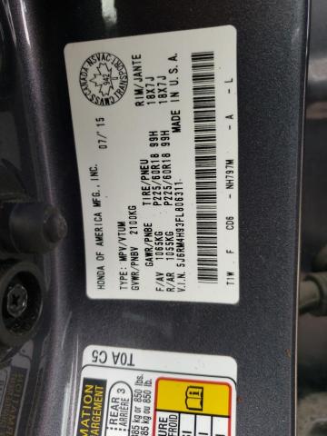 Photo 9 VIN: 5J6RM4H93FL806311 - HONDA CR-V TOURI 