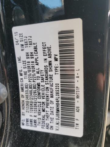 Photo 12 VIN: 5J6RM4H94FL065330 - HONDA CRV 